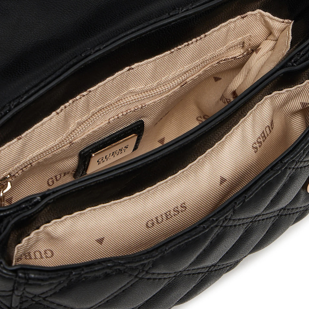 GUESS GIULLY II MINI 2 COMP CVRT FLP ΤΣΑΝΤΑ ΓΥΝΑΙΚΕΙΟ HWQG9673740 4