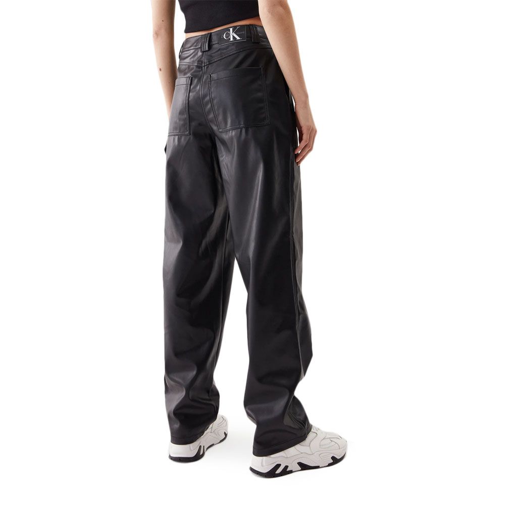 CALVIN KLEIN FAUX LEATHER HIGH RISE STRAIGH J20J221385 2