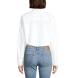 CALVIN KLEIN WOVEN LABEL CROPPED LS SHIRT J20J222614 2