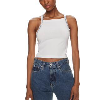 CALVIN KLEIN LOGO ELASTIC STRAPPY TOP J20J223110