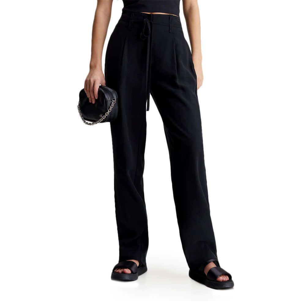 CALVIN KLEIN WAIST TIES TAPERED TWILL PANT J20J223119 1