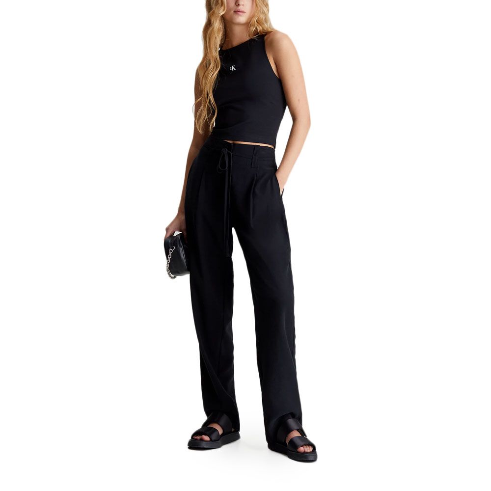 CALVIN KLEIN WAIST TIES TAPERED TWILL PANT J20J223119 4