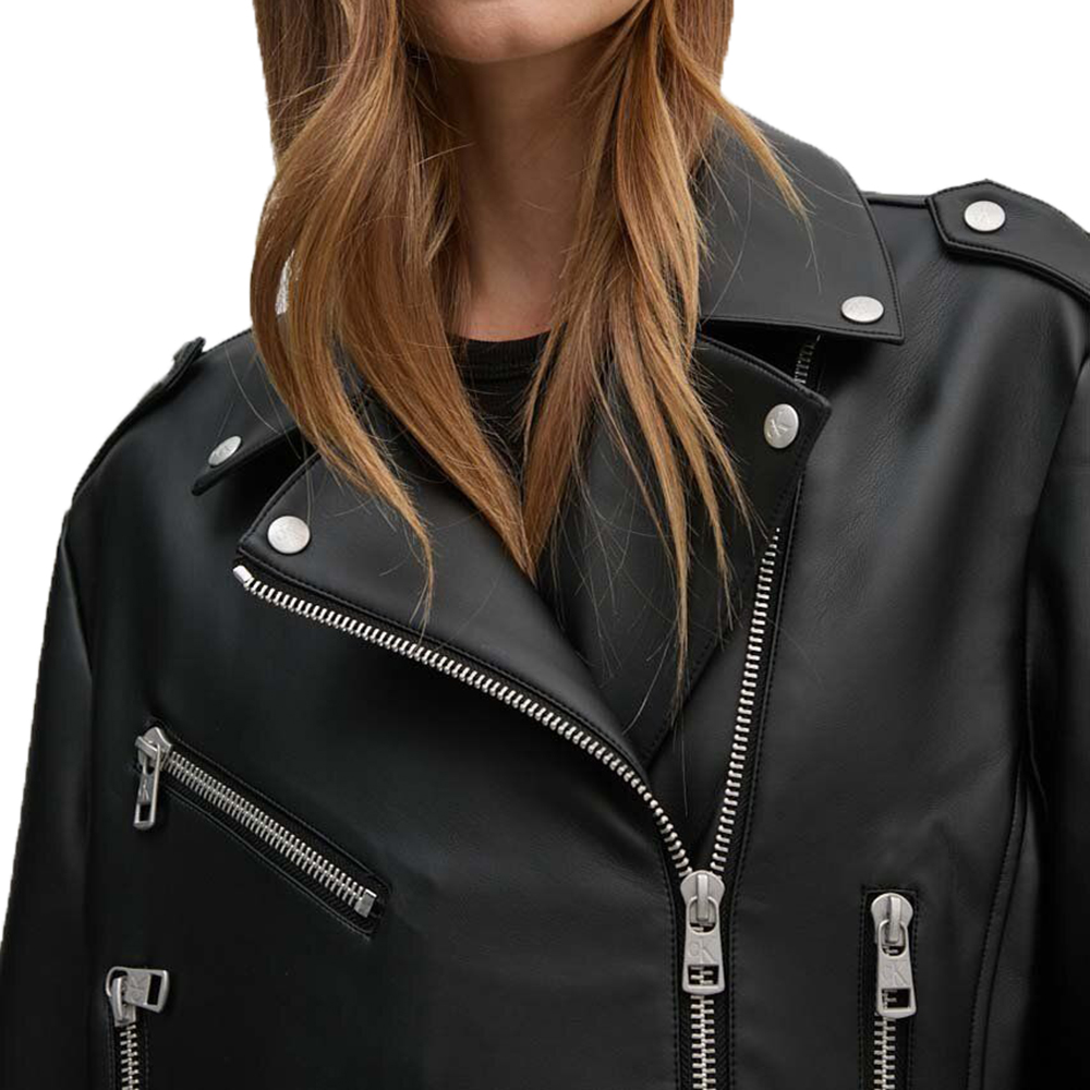 CALVIN KLEIN CLASSIC FAUX LEATHER BIKER J20J223448 3