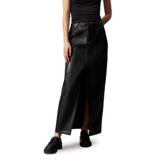 CALVIN KLEIN FAUX LEATHER MAXI SKIRT J20J223547