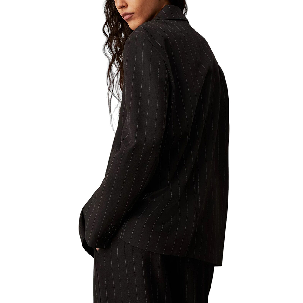 CALVIN KLEIN SOFT CREPE PINSTRIPE BLAZER J20J224120 2