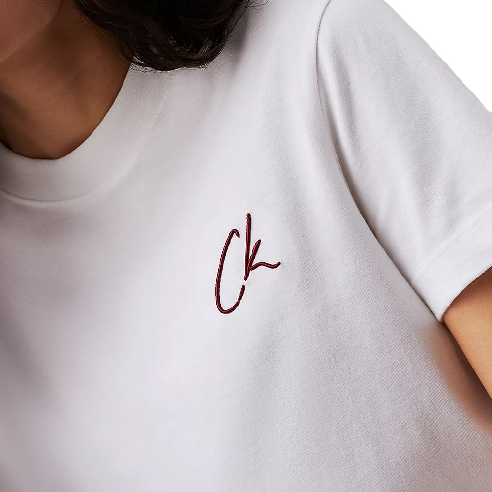 CALVIN KLEIN EMBROIDERED CK REGULAR TEE J20J224439 3