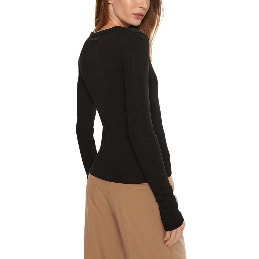 CALVIN KLEIN WOVEN LABEL RIB LONG SLEEVE J20J224454 2