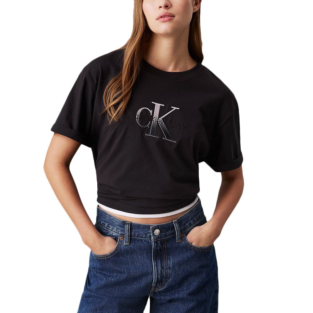 CALVIN KLEIN EMBROIDERED MONOLOGO TEE J20J224798 1