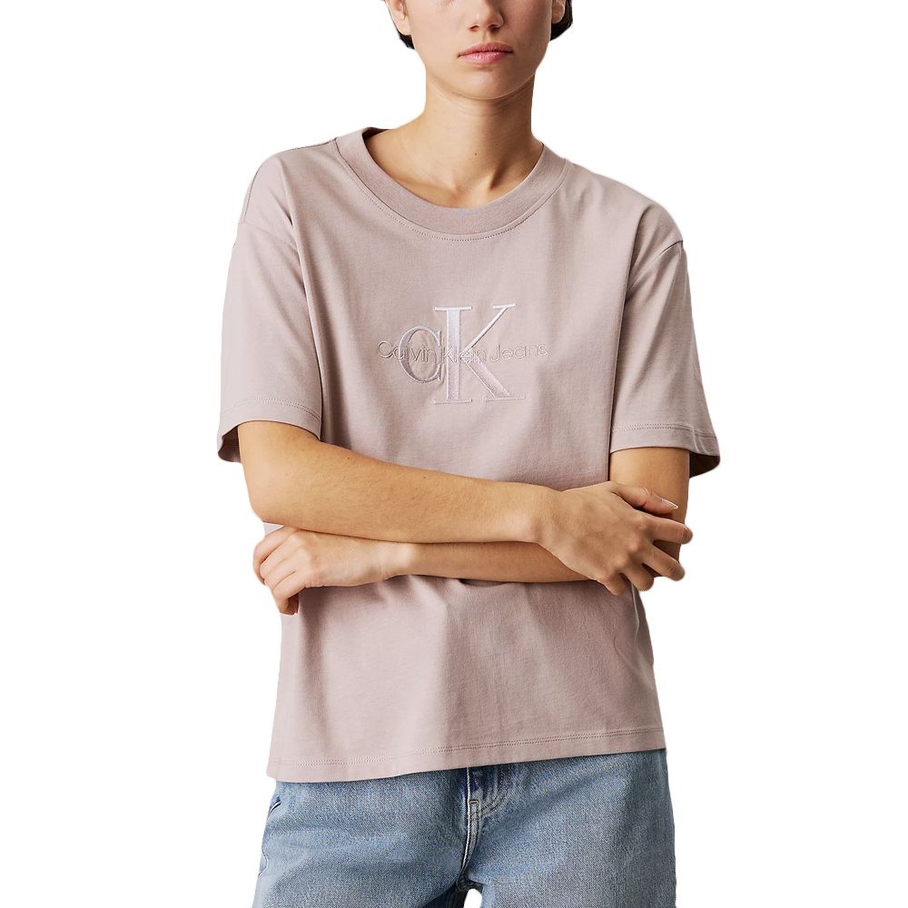 CALVIN KLEIN EMBROIDERED MONOLOGO TEE J20J224798 1