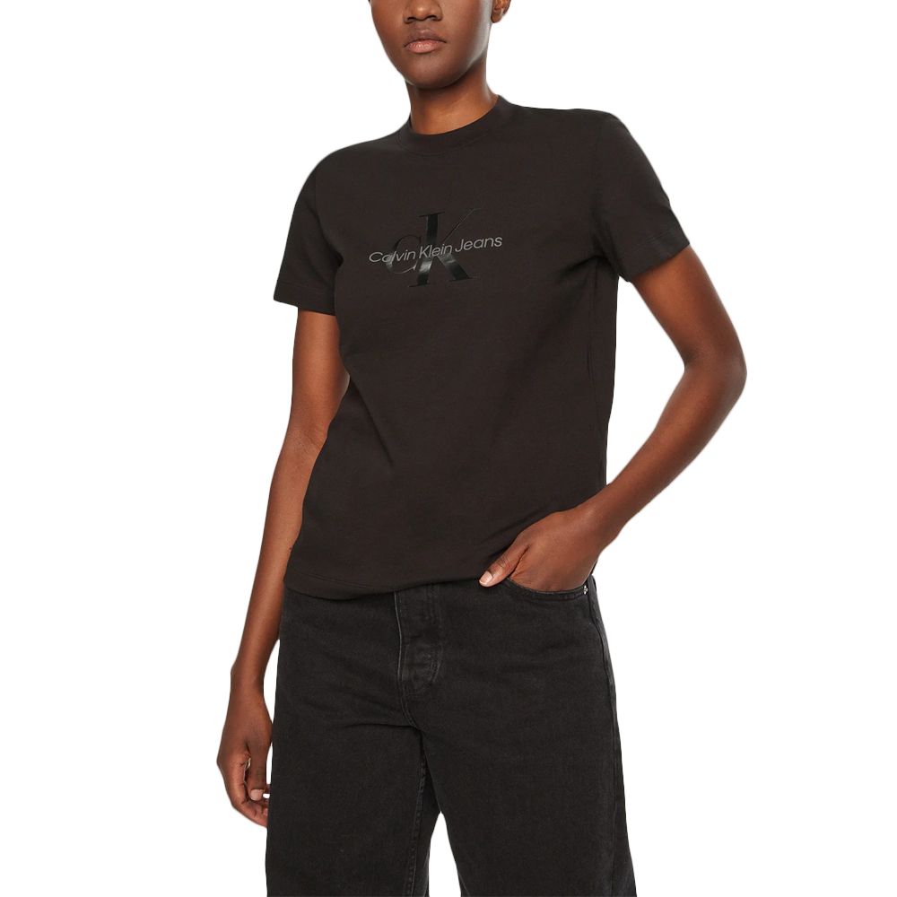 CALVIN KLEIN GLOSSY MONOLOGO REGULAR TEE J20J224983 1
