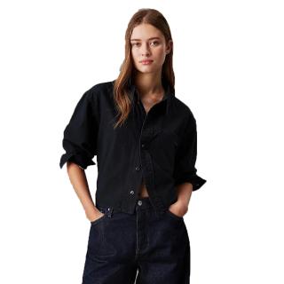 CALVIN KLEIN CROPPED DAD DENIM SHIRT J20J225012