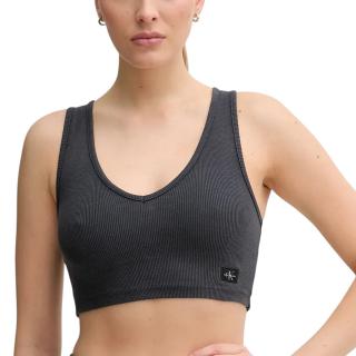 CALVIN KLEIN WASHED WOVEN LABEL RIB BRALETT J20J225246