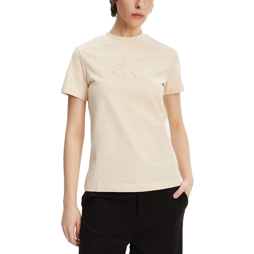 CALVIN KLEIN CK APPLIQUE REGULAR TEE J20J225256 1