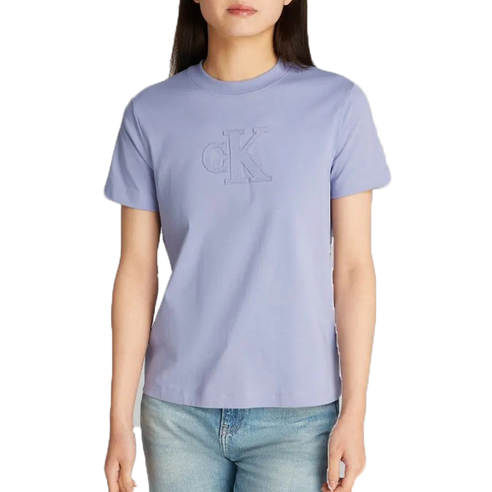CALVIN KLEIN CK APPLIQUE REGULAR TEE J20J225256 1