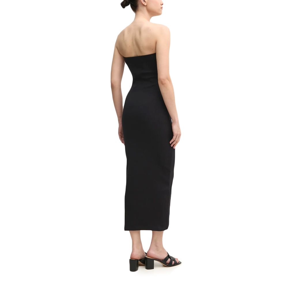 CALVIN KLEIN WOVEN LABEL RIB SLEEVELESS DRE J20J225263 2