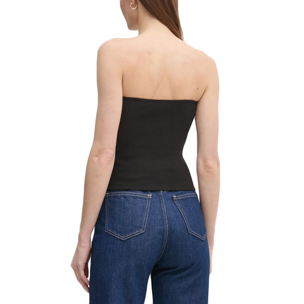 CALVIN KLEIN WOVEN LABEL RIB SLEEVELESS TOP J20J225310 2