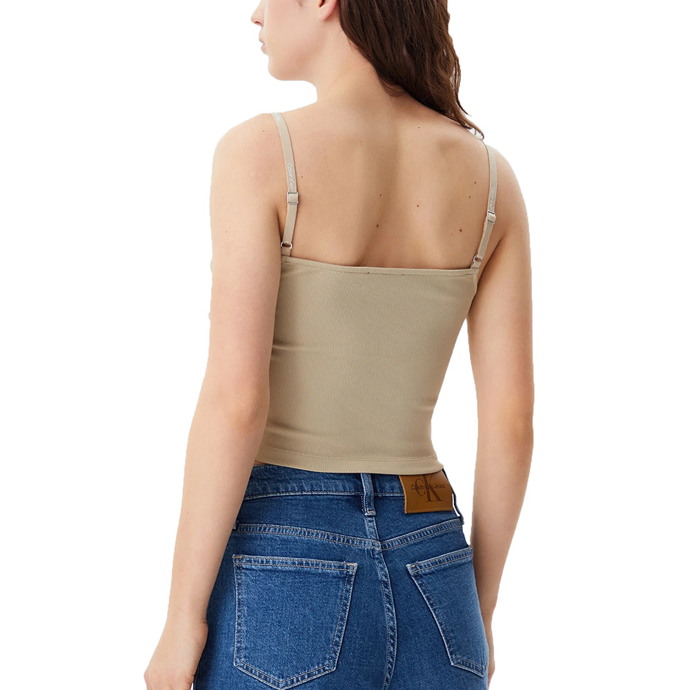 CALVIN KLEIN LOGO ELASTIC STRAPPY TOP J20J225312 2