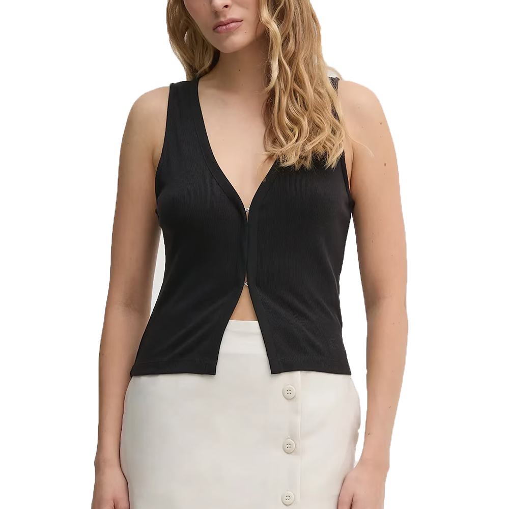 CALVIN KLEIN SOFT TOUCH SLEEVELESS CARDIGAN J20J225316 1