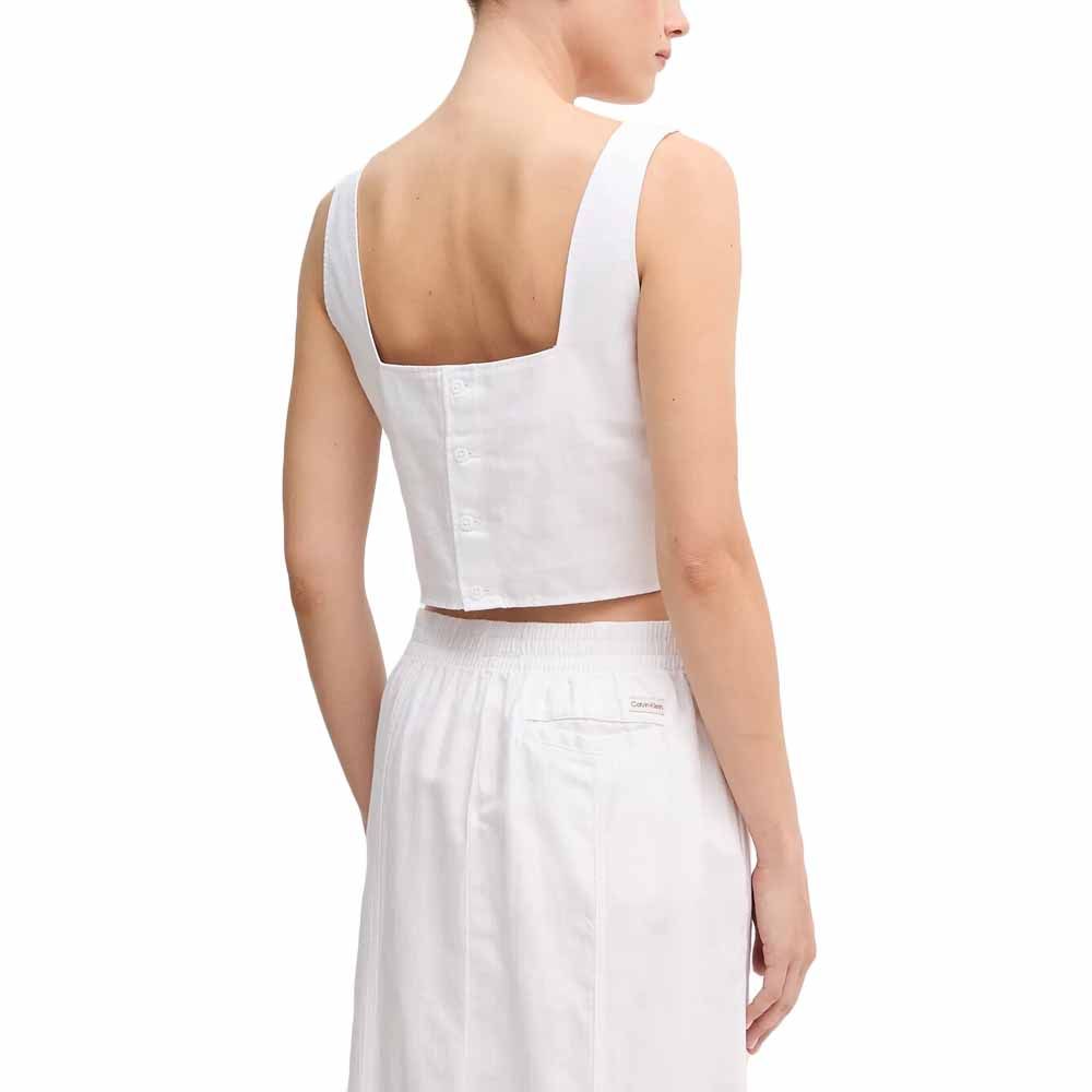 CALVIN KLEIN SOFT LINEN TOP J20J225347 2