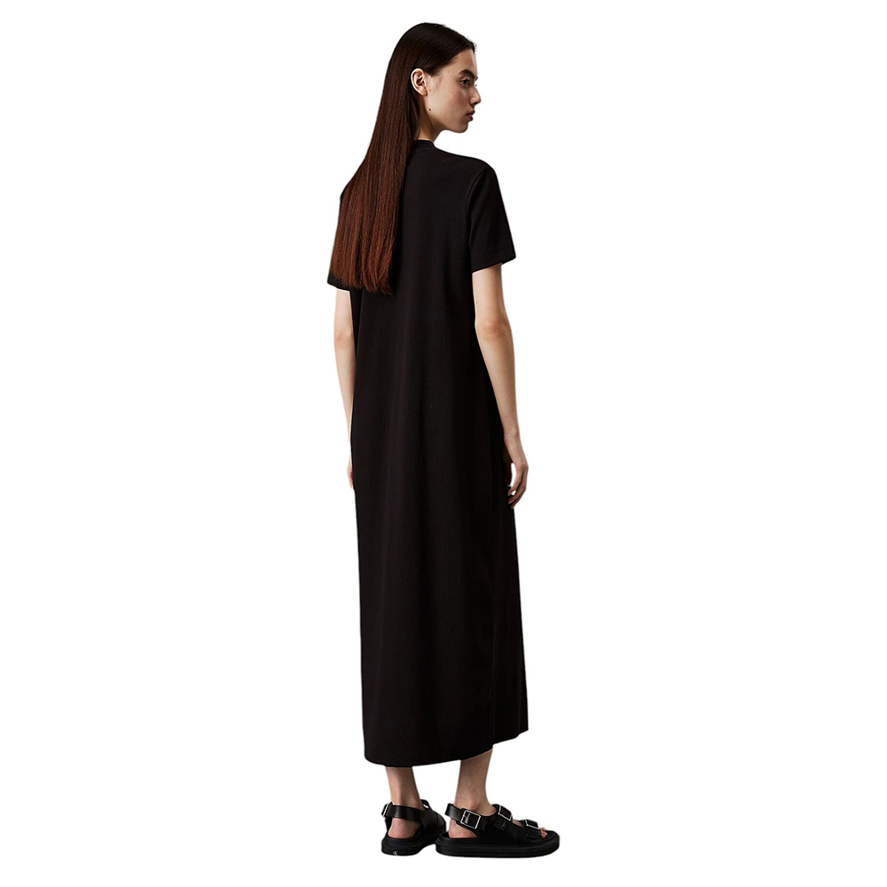 CALVIN KLEIN MONOLOGO LONG RIB TEE DRESS J20J225543 2