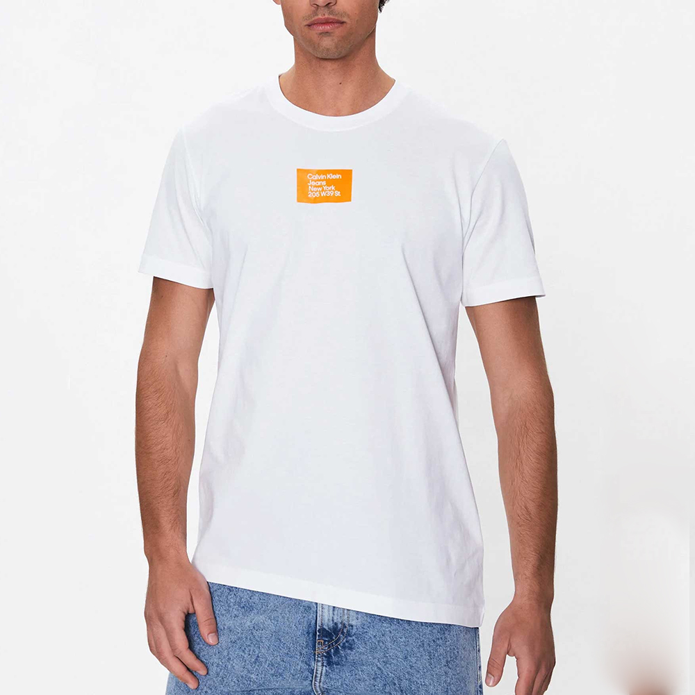 CALVIN KLEIN COLORED ADDRESS SMALL BOX TEE J30J322879 1