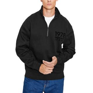 CALVIN KLEIN 1978 FLOCK LOGO HALF ZIP J30J324100