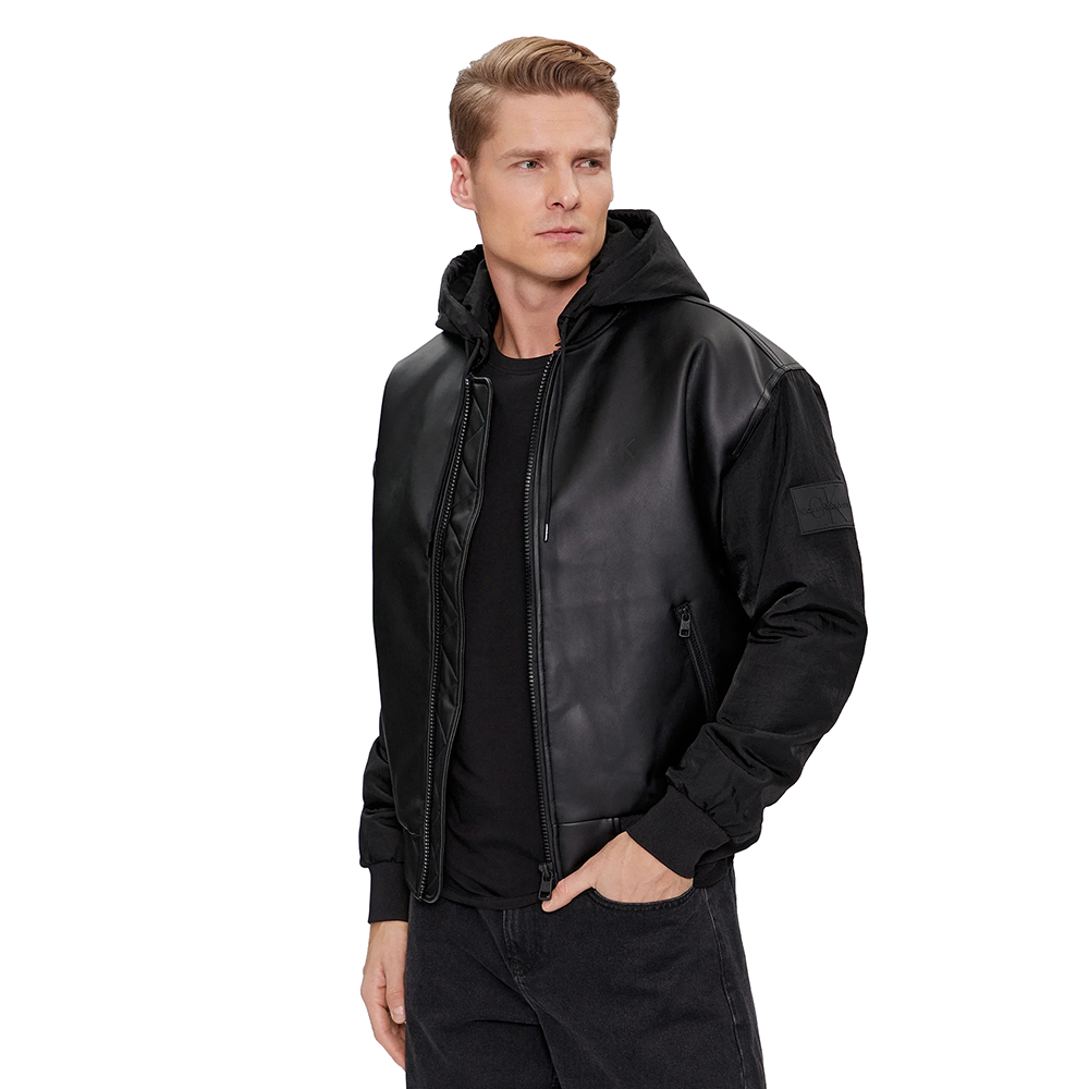 CALVIN KLEIN FAUX LEATHER BOMBER J30J324597 1