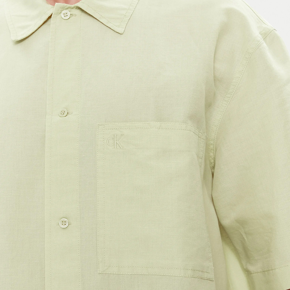 CALVIN KLEIN LINEN SS SHIRT J30J325173 3