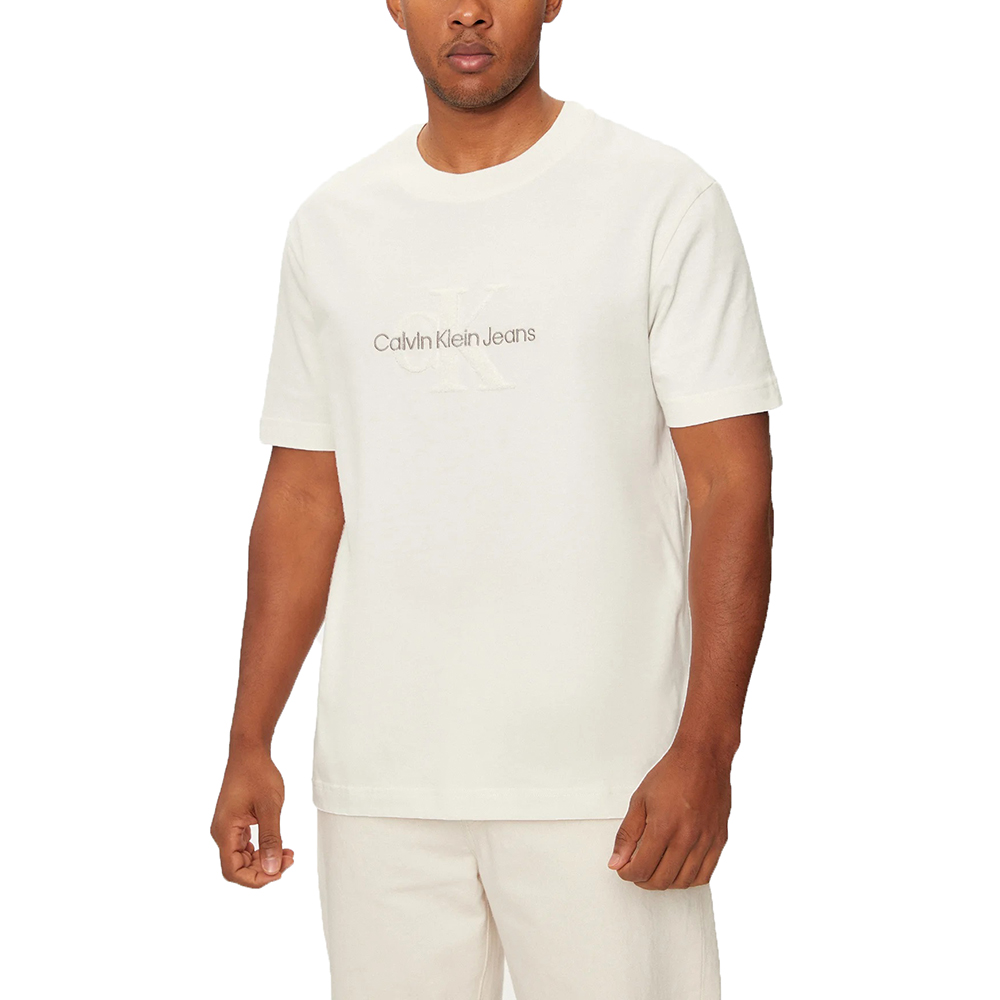 CALVIN KLEIN CHENILLE MONOLOGO TEE J30J326158 1