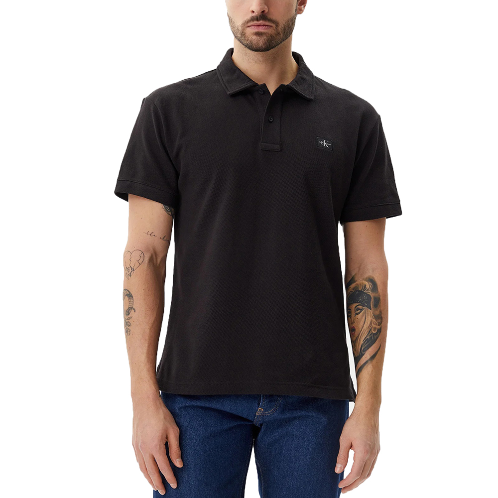 CALVIN KLEIN WOVEN LABEL POLO J30J327040 1