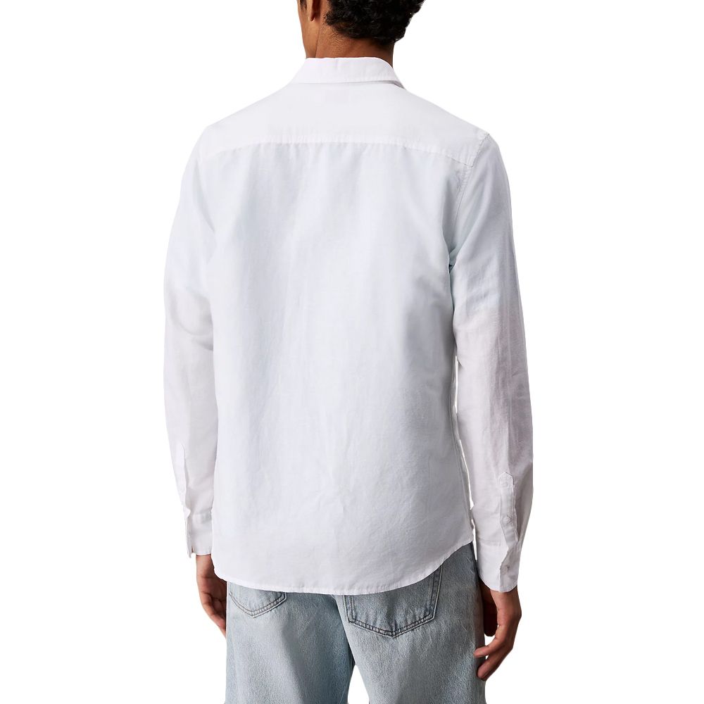 CALVIN KLEIN LINEN COTTON SHIRT J30J327295 2