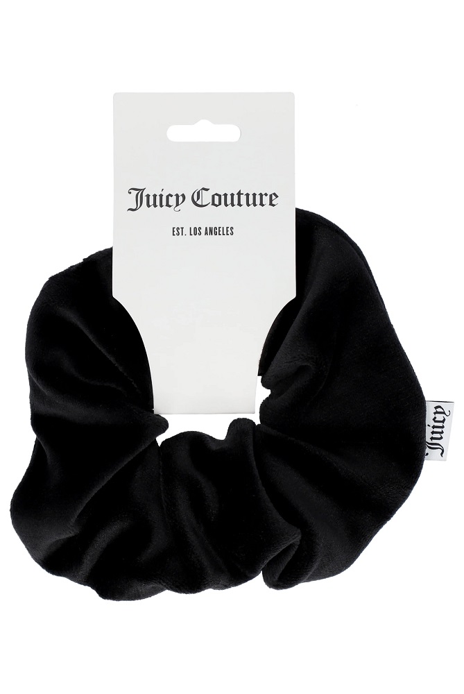 JUICY COUTURE PAM MONO CHECK SCRUNCHIE 94% POLYESTER 6% ELASTANE, ULTRA VELOUR - 260 GSM 1