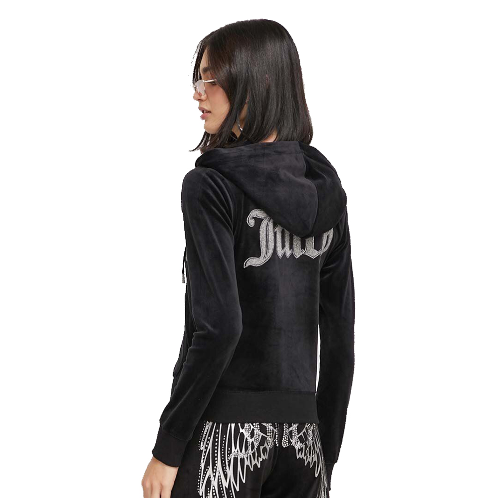 JUICY COUTURE OUTLINE DIAMANTE ROBERTSON HOODIE JCBAS223807 2