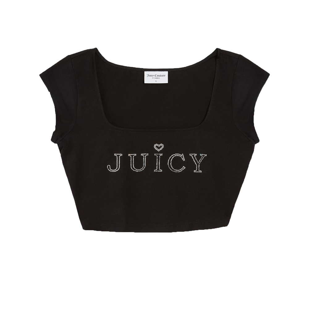 JUICY COUTURE REGAL SQUARE NECK CROPPED TEE JCBCT224831 3