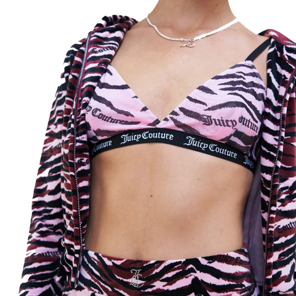 JUICY COUTURE JENESIS TIGER MESH TRIANGLE BRA JCLQB223518 3