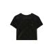 JUICY COUTURE KAILEY VELOUR AOP DEBOSSED CROP FITTED TEE JCSSC223421 2