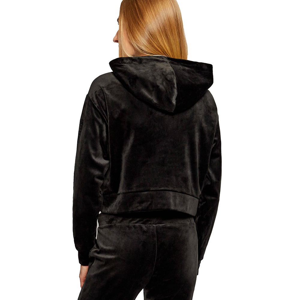 JUICY COUTURE ICCLE DIAMANTE OVERSIZED CROPPED HOODIE JCWAS225310 2