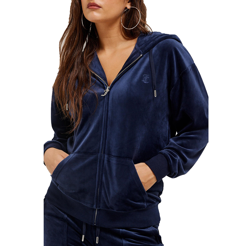 JUICY COUTURE HALAN OVERSIZED ZIP THRU HOODIE JCWAS24342 1