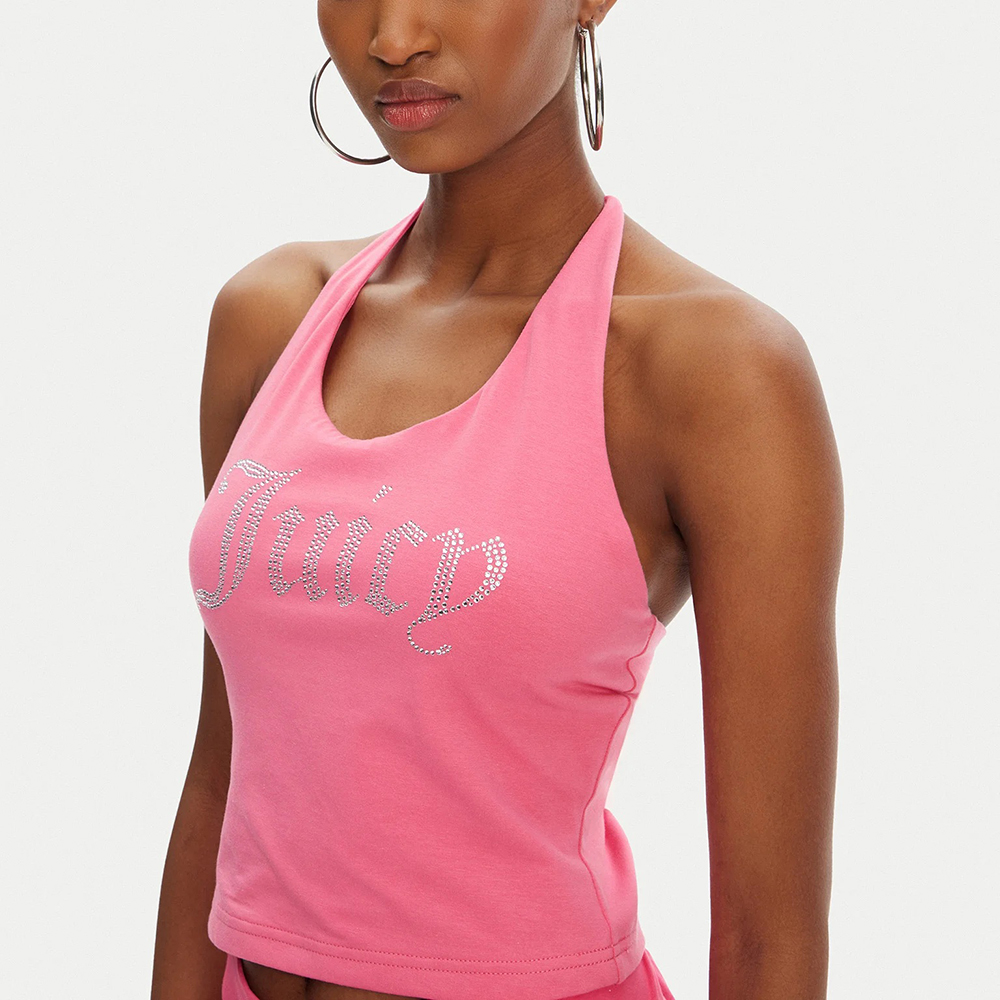 JUICY COUTURE TIED HALTER NECK TOP JCWCT125306 3