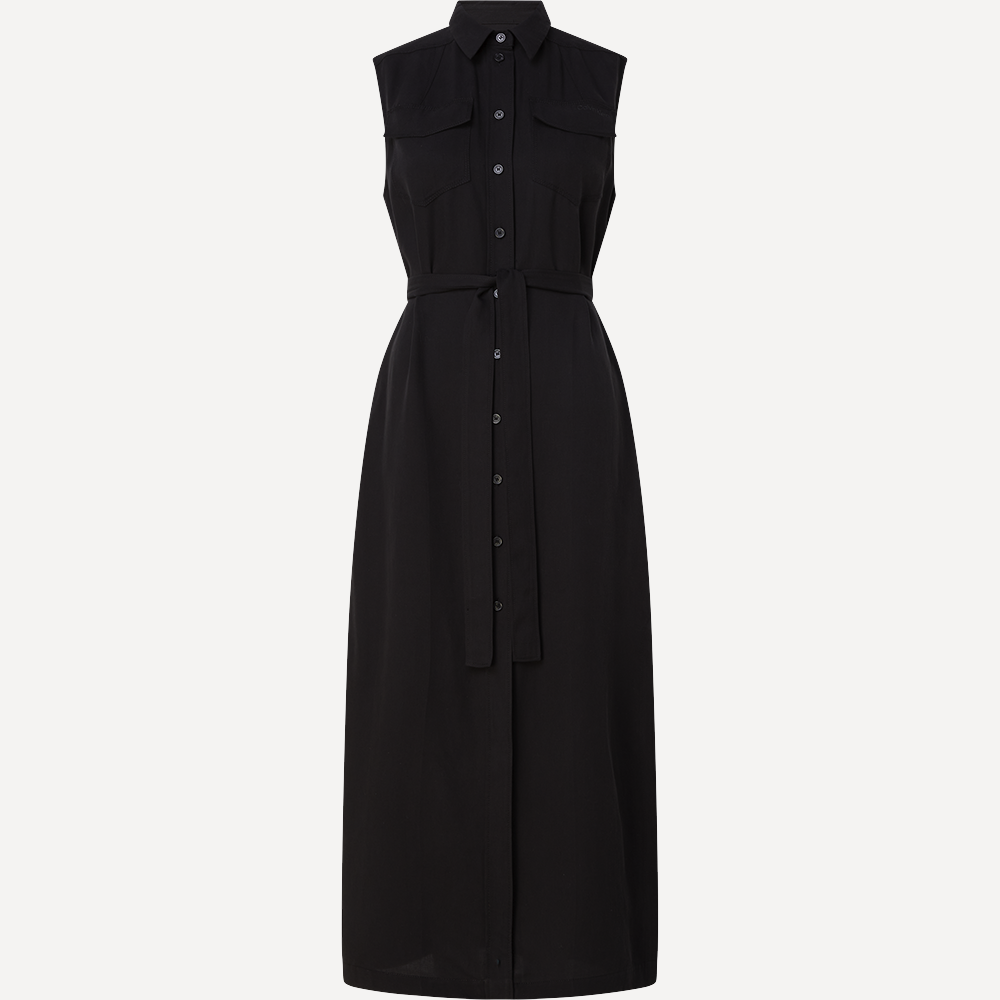CALVIN KLEIN TENCEL SLEEVELESS SHIRT DRESS K20K205204 3