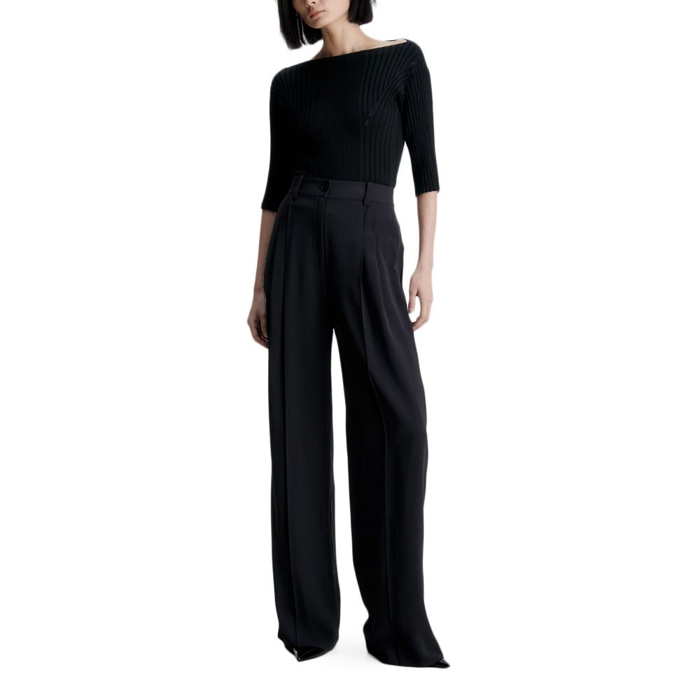 CALVIN KLEIN STRUCTURE TWILL WIDE LEG PANT K20K205689 4
