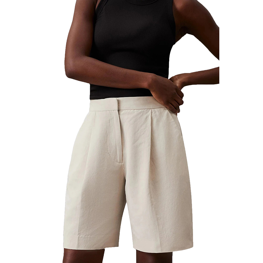 CALVIN KLEIN LINEN TAILORED SHORTS K20K206671 4