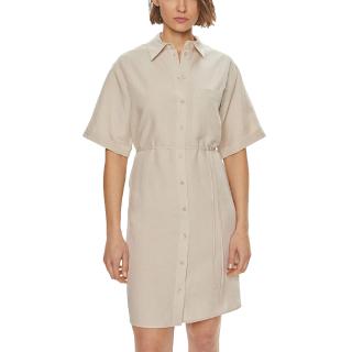 CALVIN KLEIN LINEN BLEND RELAXED SHIRT DRES K20K206697