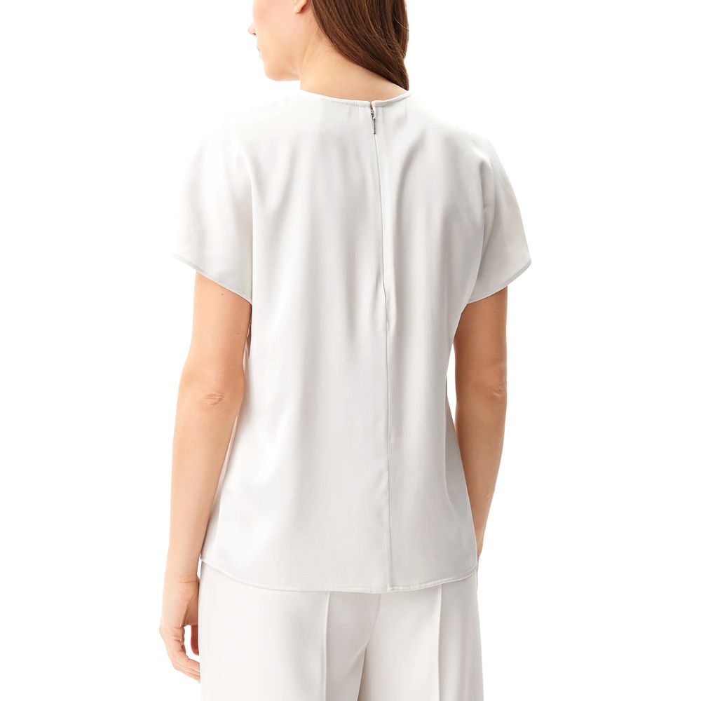 CALVIN KLEIN DRAPEY SATIN SS METAL BLOUSE K20K208191 2