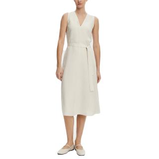 CALVIN KLEIN TENCEL LINEN NS V NECK DRESS K20K208424