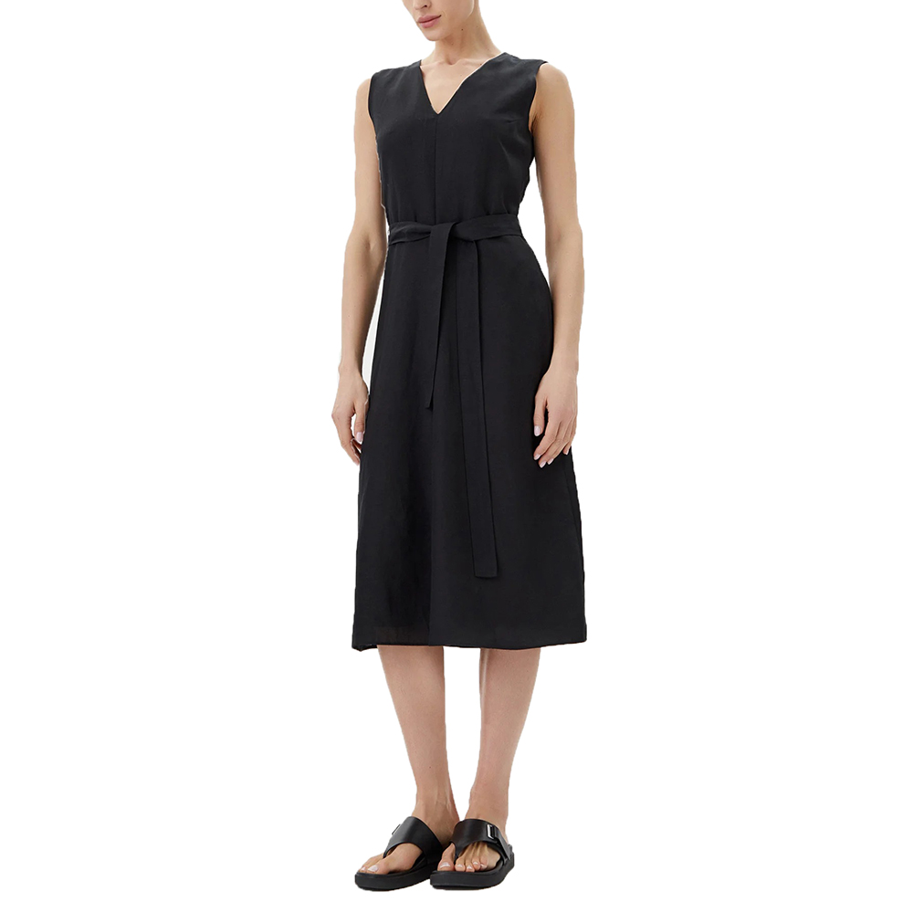 CALVIN KLEIN TENCEL LINEN NS V NECK DRESS K20K208424 1