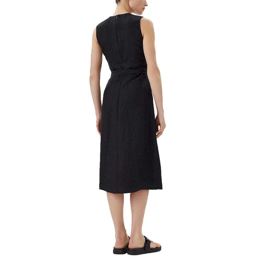 CALVIN KLEIN TENCEL LINEN NS V NECK DRESS K20K208424 2