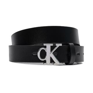 CALVIN KLEIN ROUND MONO PLAQUE LTHR BELT 25 K60K611988