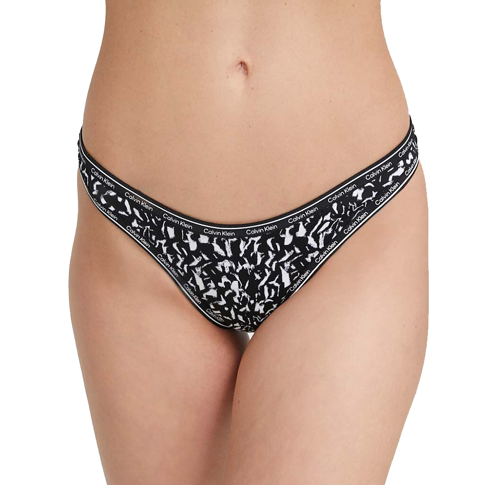 CALVIN KLEIN HIGH LEG CHEEKY BIKINI-PRINT KW0KW02067 1