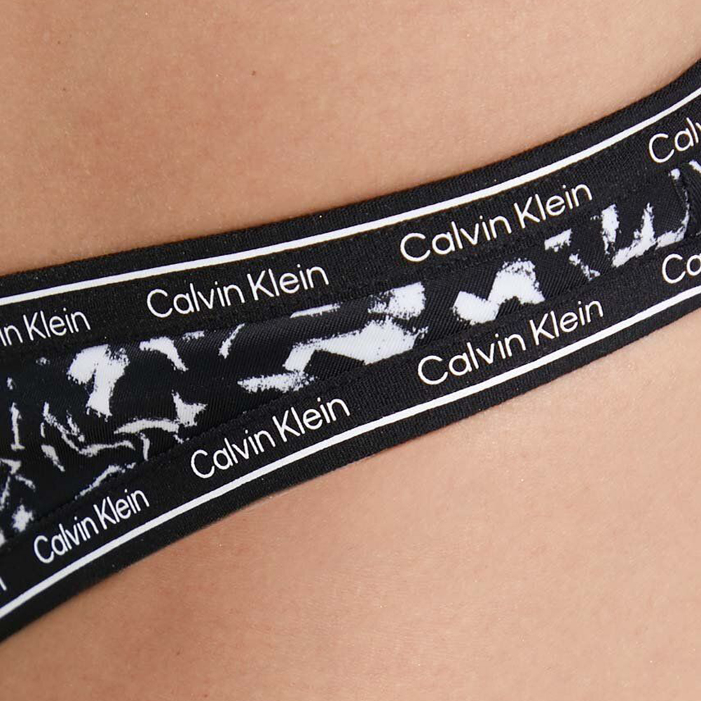 CALVIN KLEIN HIGH LEG CHEEKY BIKINI-PRINT KW0KW02067 3